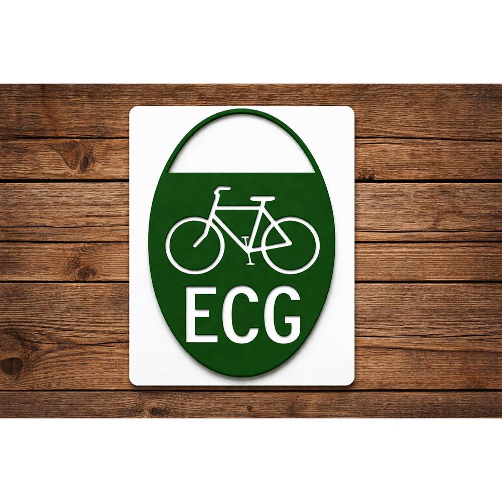 East Coast Greenway ECG Trail Road Sign Maine - Florida Cycling Biking Bike